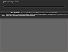 Tablet Screenshot of jobsinkenya.com